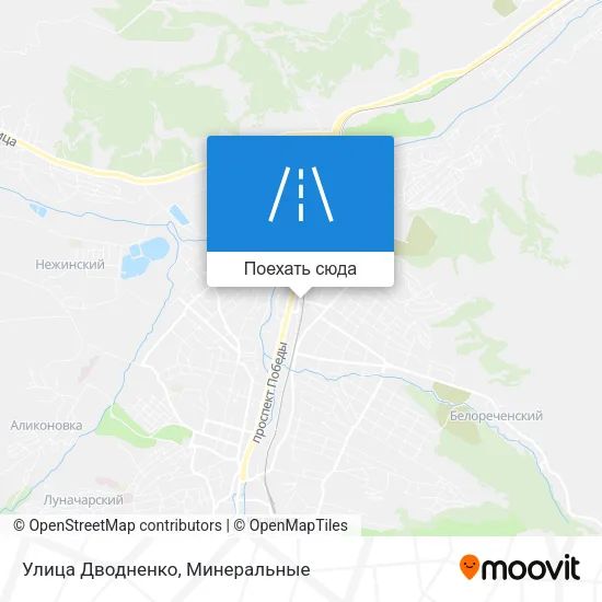 Карта Улица Дводненко