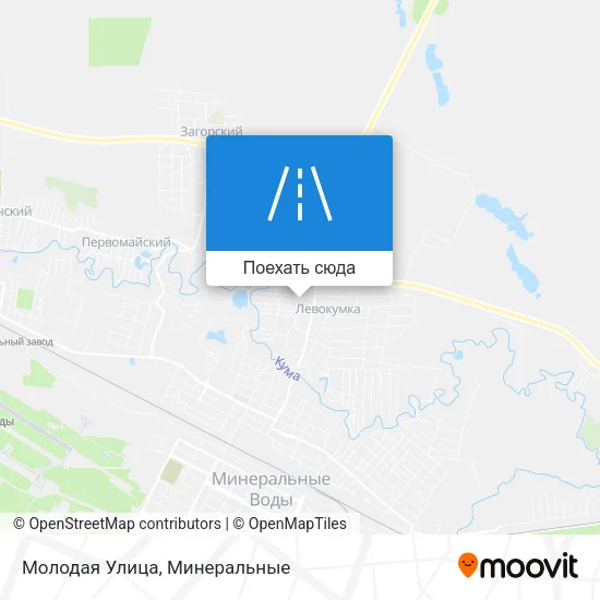 Карта Молодая Улица