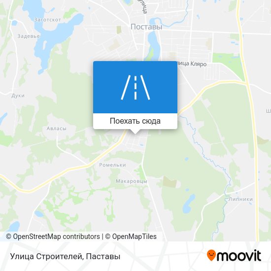 Карта Улица Строителей