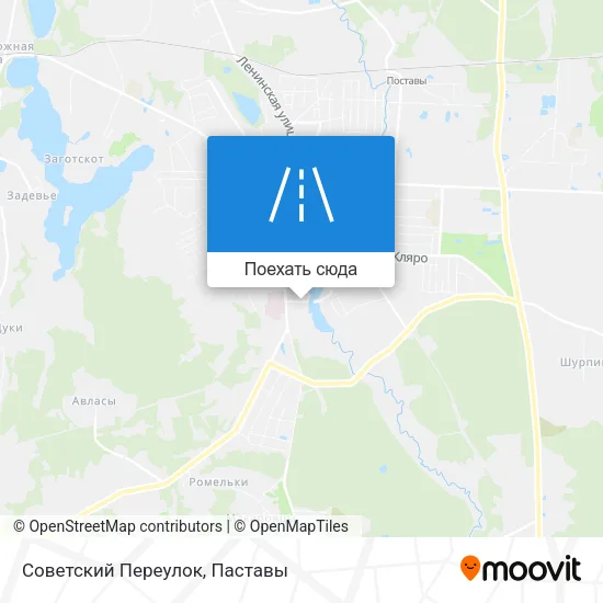 Карта Советский Переулок