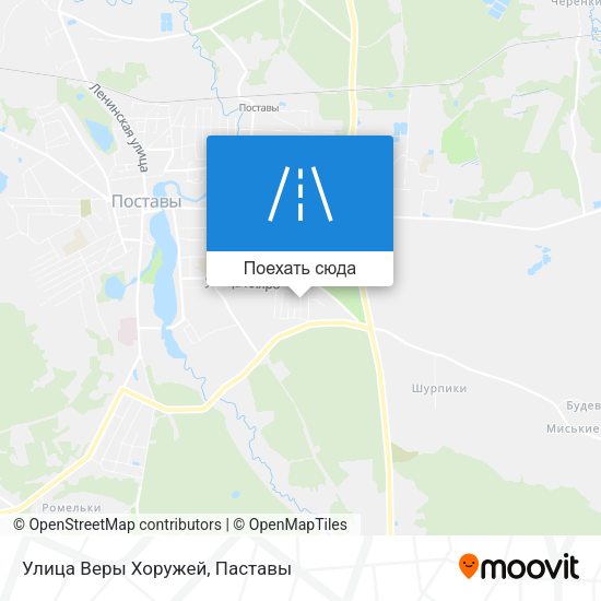 Карта Улица Веры Хоружей