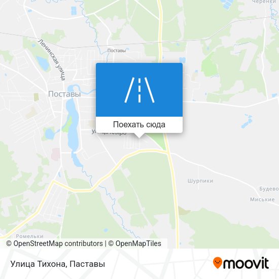 Карта Улица Тихона