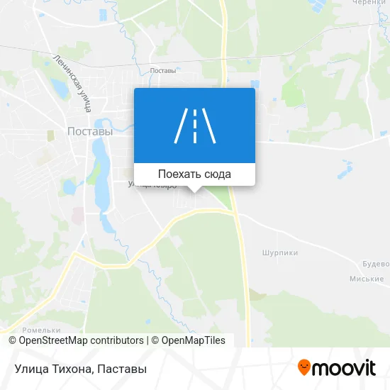 Карта Улица Тихона