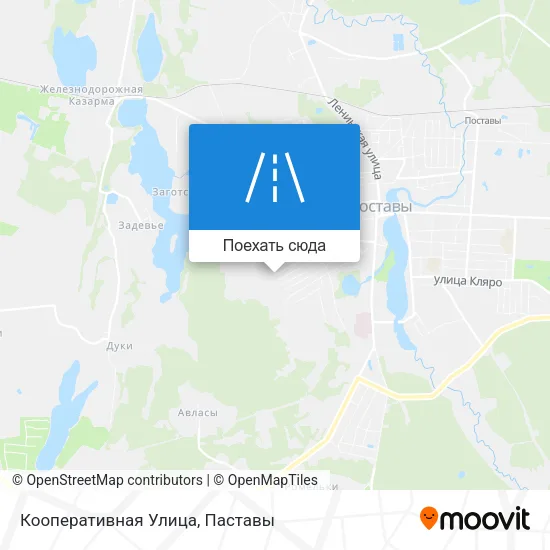 Карта Кооперативная Улица