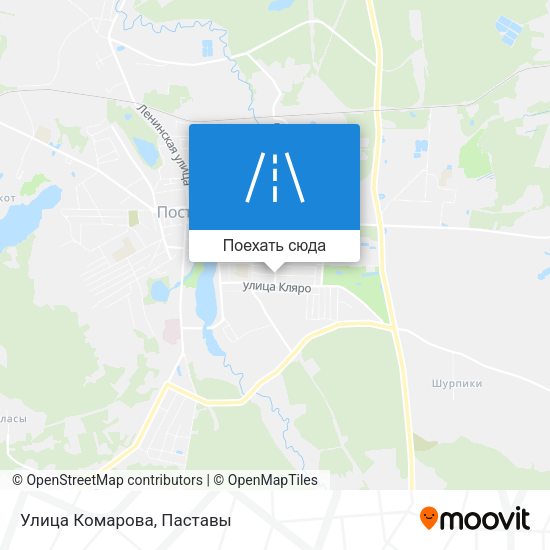 Карта Улица Комарова