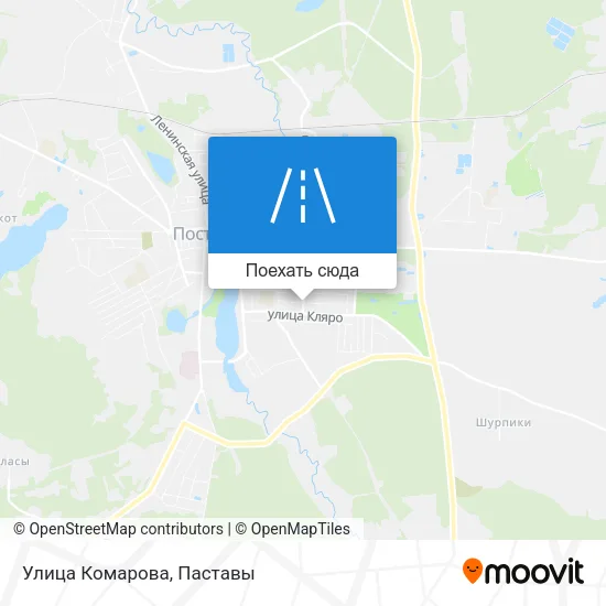 Карта Улица Комарова