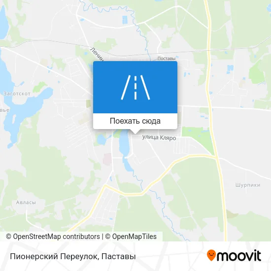 Карта Пионерский Переулок