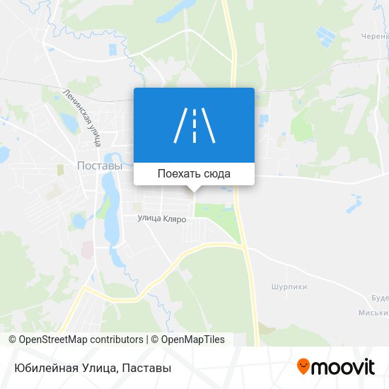 Карта Юбилейная Улица