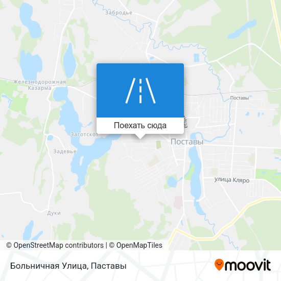 Карта Больничная Улица