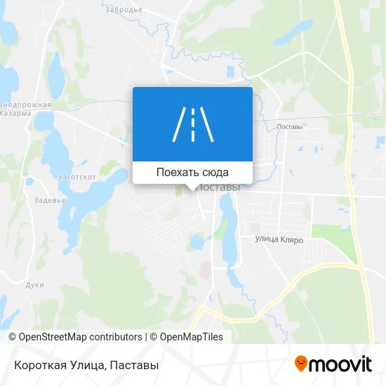 Карта Короткая Улица