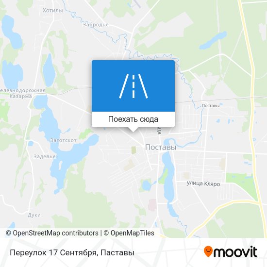 Карта Переулок 17 Сентября