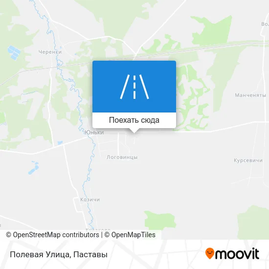 Карта Полевая Улица