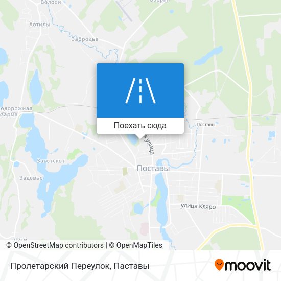 Карта Пролетарский Переулок