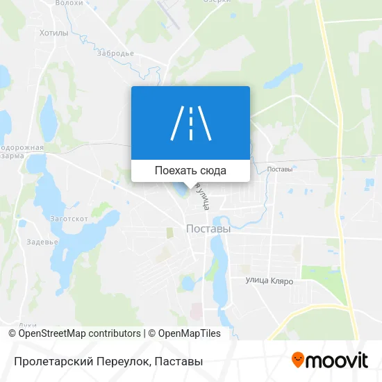 Карта Пролетарский Переулок