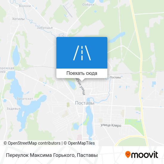 Карта Переулок Максима Горького