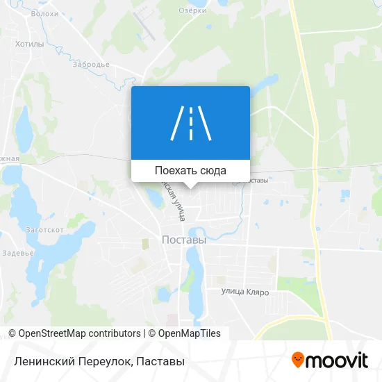 Карта Ленинский Переулок