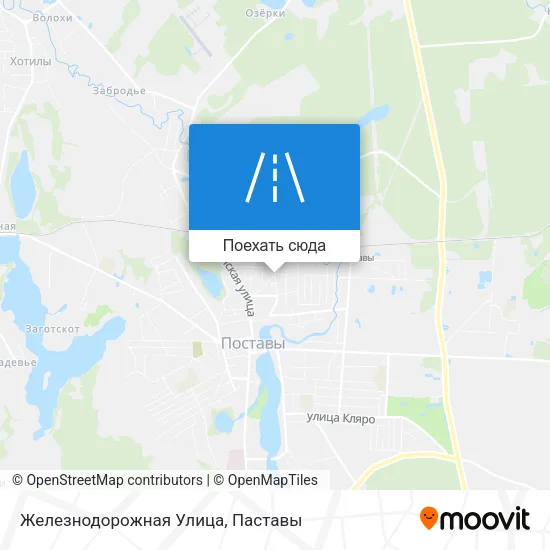 Карта Железнодорожная Улица