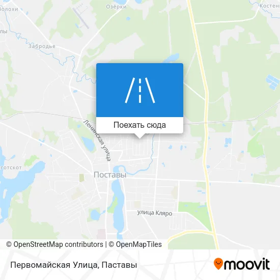 Карта Первомайская Улица