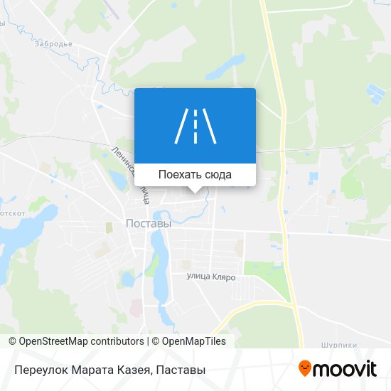 Карта Переулок Марата Казея