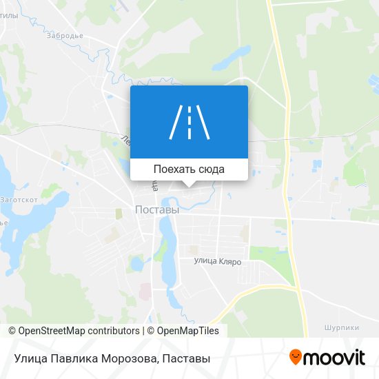 Карта Улица Павлика Морозова