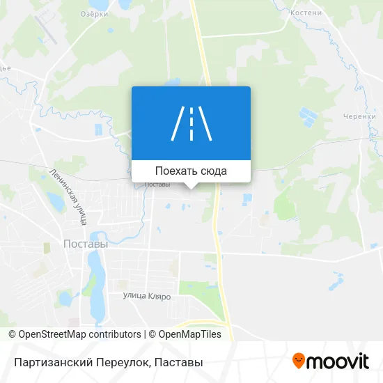 Карта Партизанский Переулок