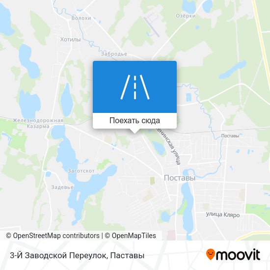 Карта 3-Й Заводской Переулок