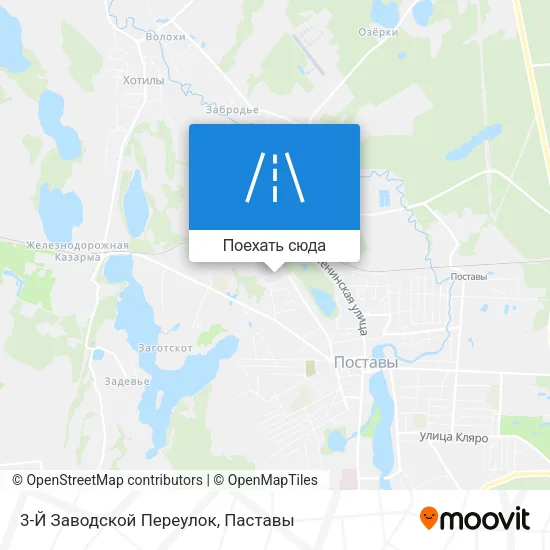 Карта 3-Й Заводской Переулок
