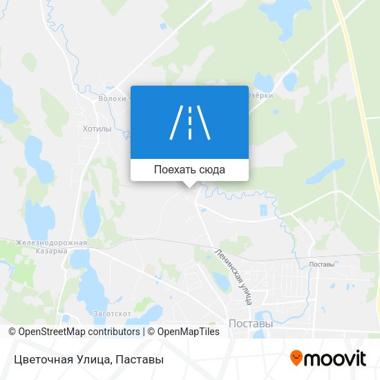 Карта Цветочная Улица