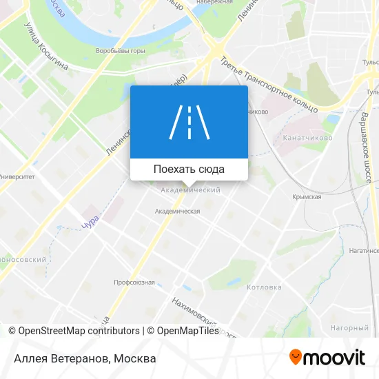 Карта Аллея Ветеранов
