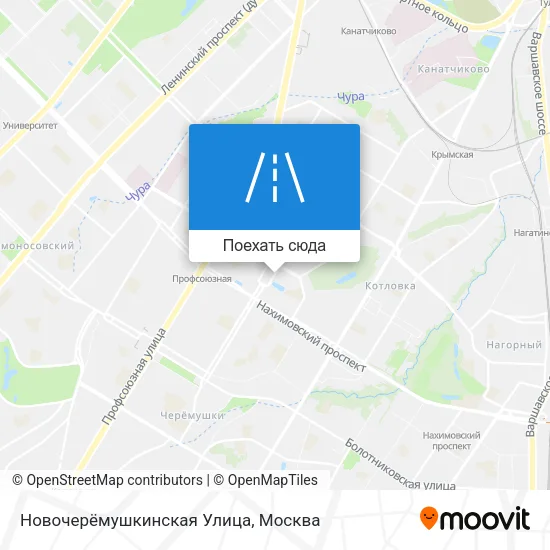 Карта Новочерёмушкинская Улица