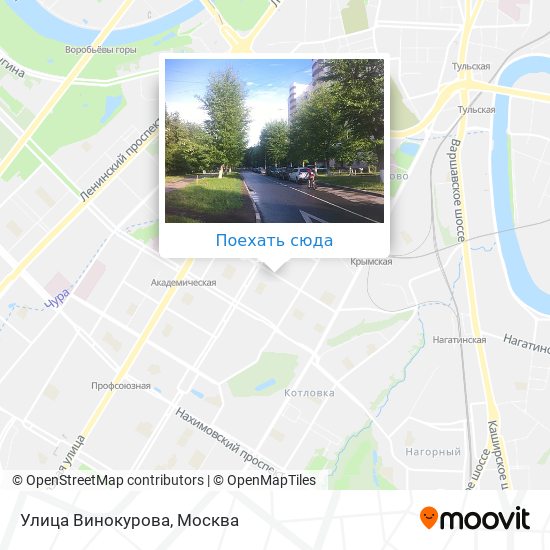 Карта Улица Винокурова