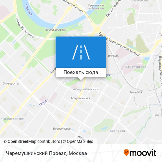 Карта Черёмушкинский Проезд