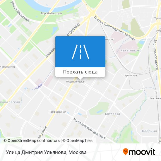 Карта Улица Дмитрия Ульянова