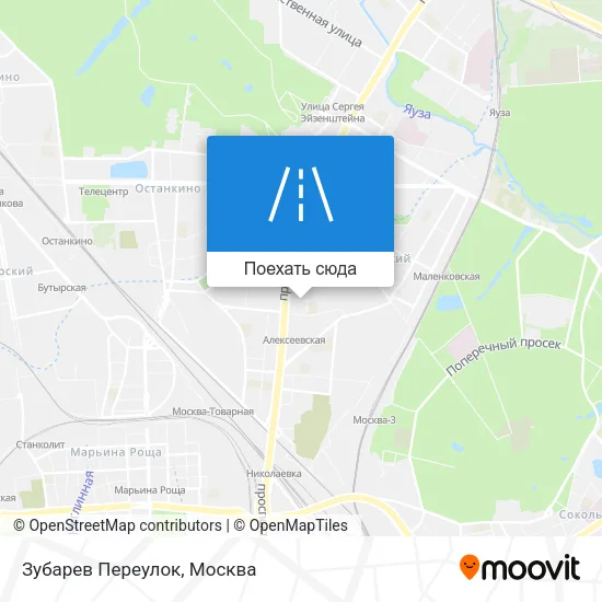 Карта Зубарев Переулок