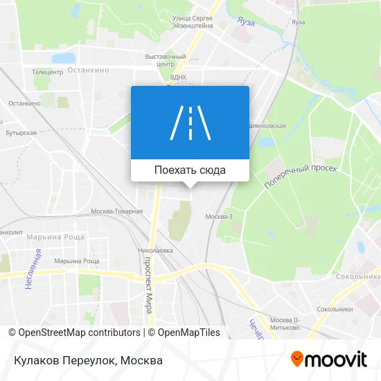 Карта Кулаков Переулок