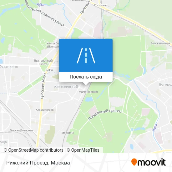 Карта Рижский Проезд