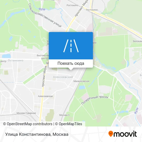 Карта Улица Константинова