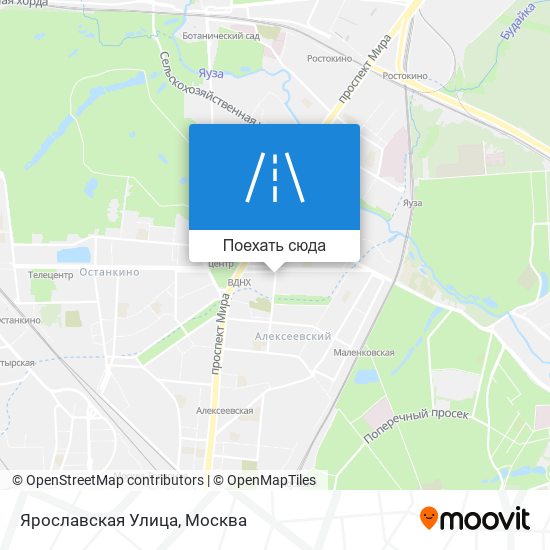Карта Ярославская Улица