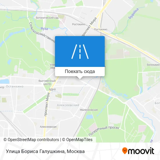 Карта Улица Бориса Галушкина