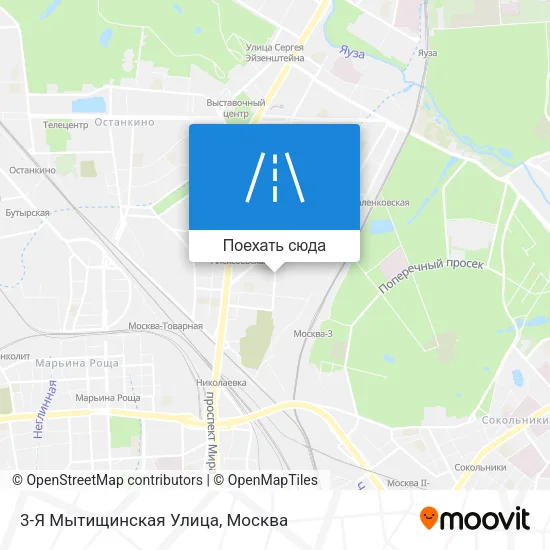 Карта 3-Я Мытищинская Улица