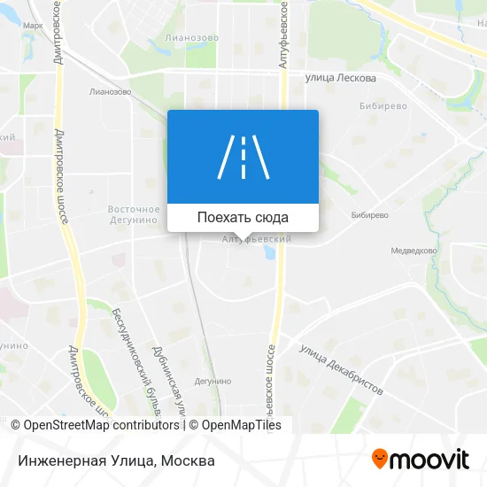 Карта Инженерная Улица