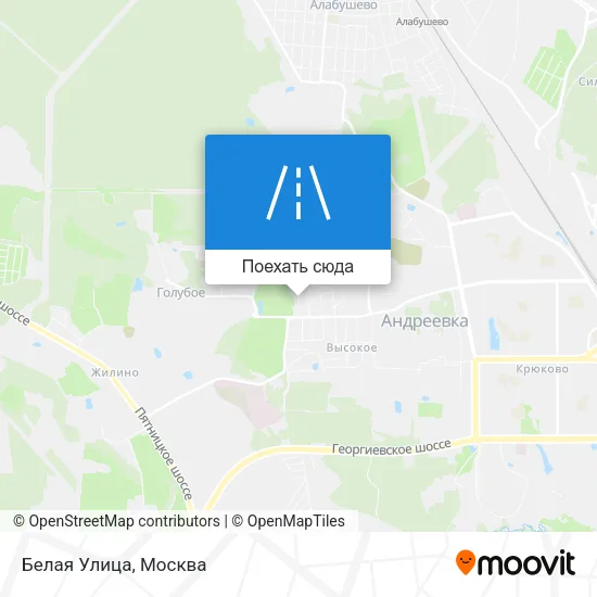 Карта Белая Улица