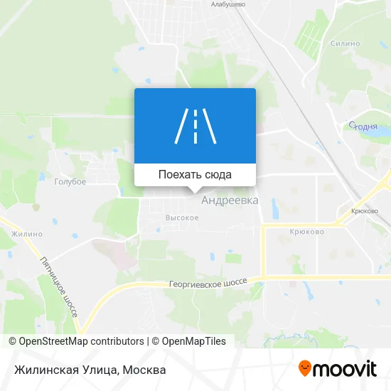 Карта Жилинская Улица