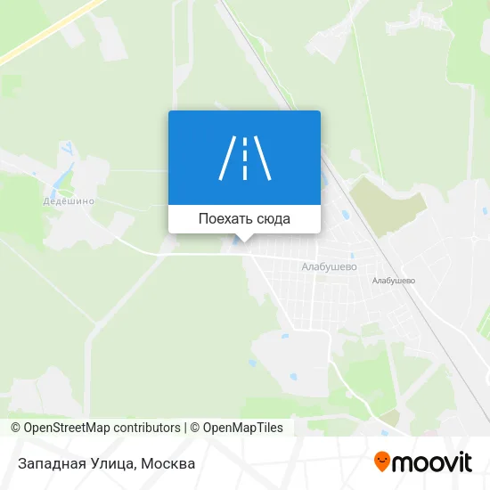 Карта Западная Улица