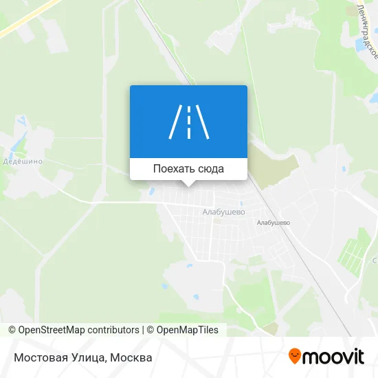 Карта Мостовая Улица