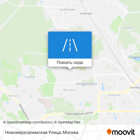 Карта Новоиерусалимская Улица