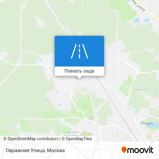 Карта Овражная Улица