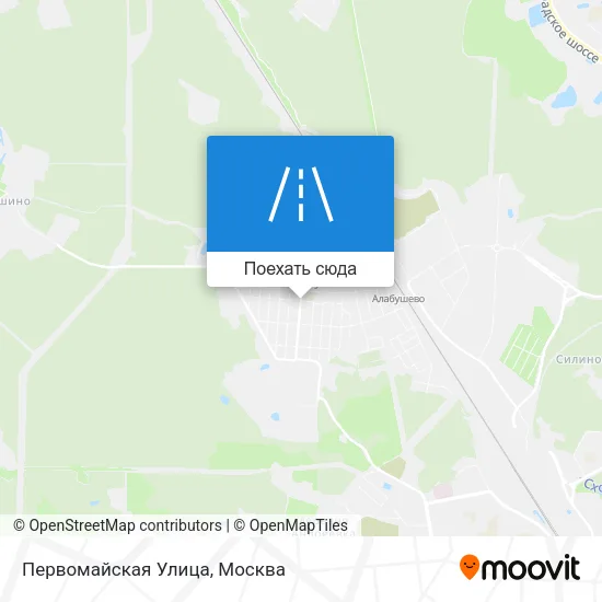 Карта Первомайская Улица