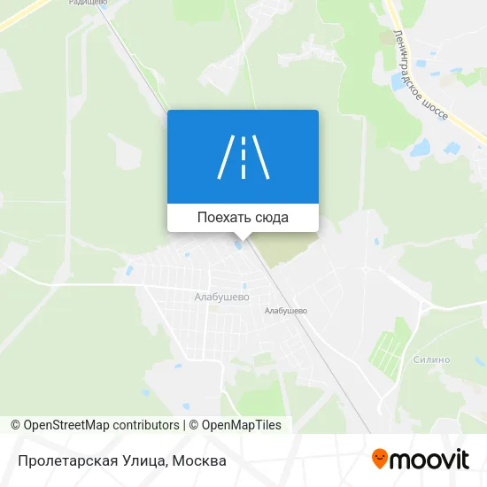 Карта Пролетарская Улица