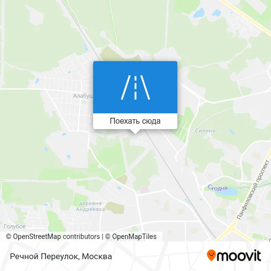 Карта Речной Переулок